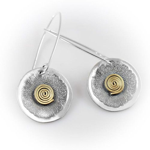 Długie kolczyki srebrne Biżuteria Autorska GRZESIŃSKI