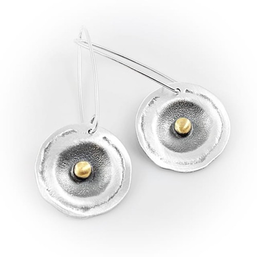 Długie kolczyki srebrne Biżuteria Autorska GRZESIŃSKI