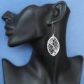 Duże kolczyki srebrne Biżuteria Autorska GRZESIŃSKI