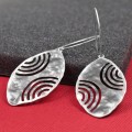 Duże kolczyki srebrne Biżuteria Autorska GRZESIŃSKI