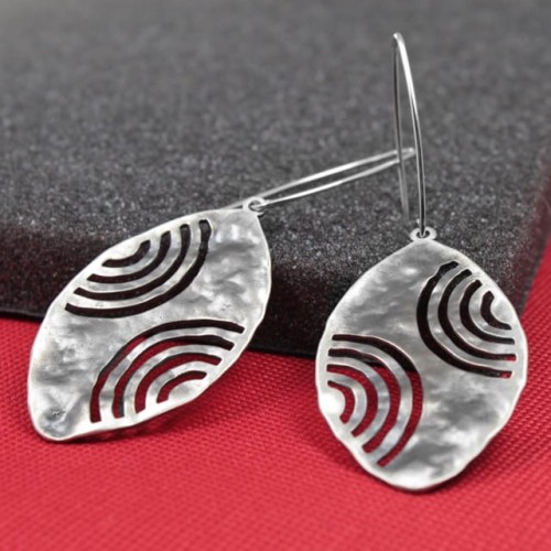 Duże kolczyki srebrne Biżuteria Autorska GRZESIŃSKI