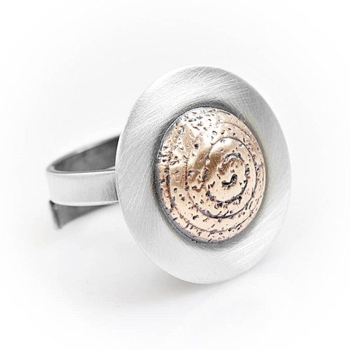 Elegancki pierścionek srebrny z regulacją