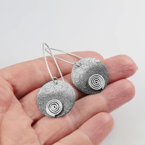 Długie kolczyki srebrne Biżuteria Artystyczna GRZESIŃSKI