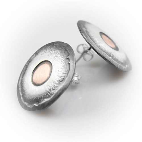 Kolczyki wkrętki biżuteria artystyczna GRZESIŃSKI