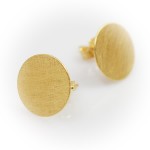 Blaszki modne kolczyki wkrętki  pozłacane 1,2 cm