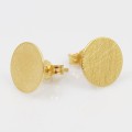 Kolczyki złote wkrętki blaszki