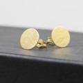 Kolczyki złote wkrętki blaszki