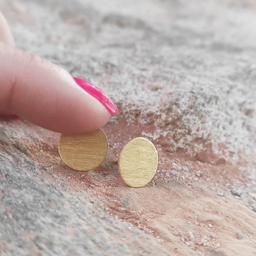 Kolczyki złote wkrętki blaszki