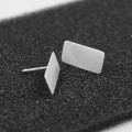 Minimalistyczne kolczyki sztyftowe prostokąty