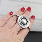 Okazała bransoletka srebrna damska 