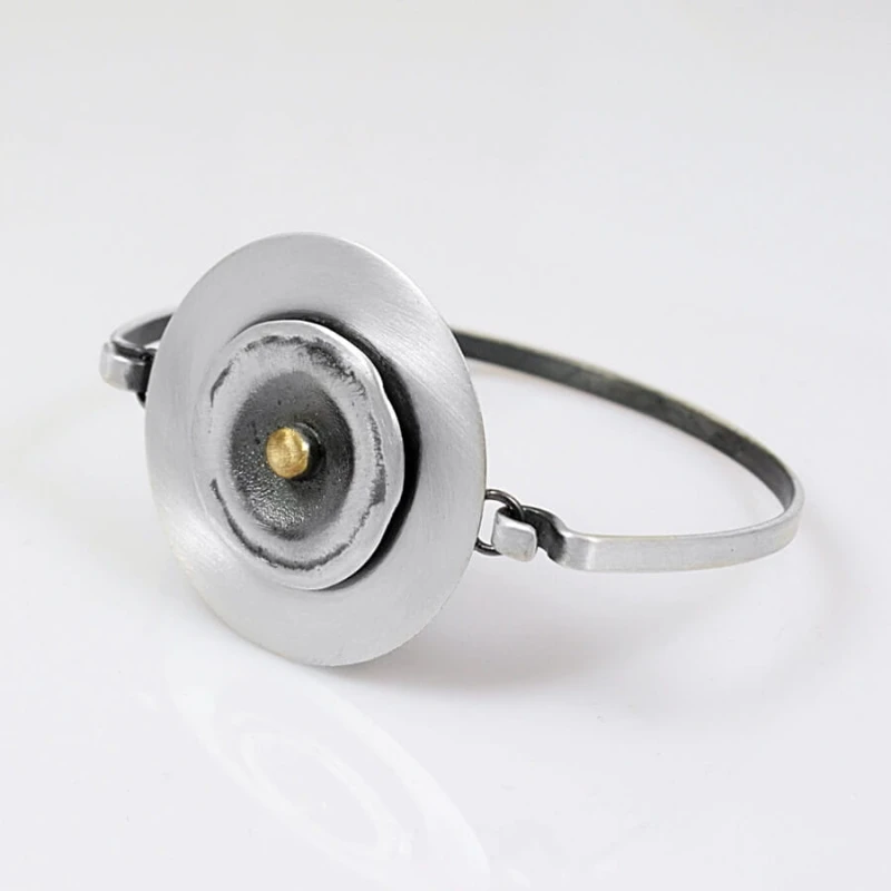 Wyrazista bransoletka srebrna biżuteria GRZESIŃSKI