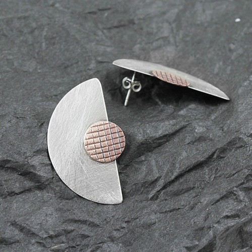 Biżuteria autorska GRZESIŃSKI kolczyki sztyfty